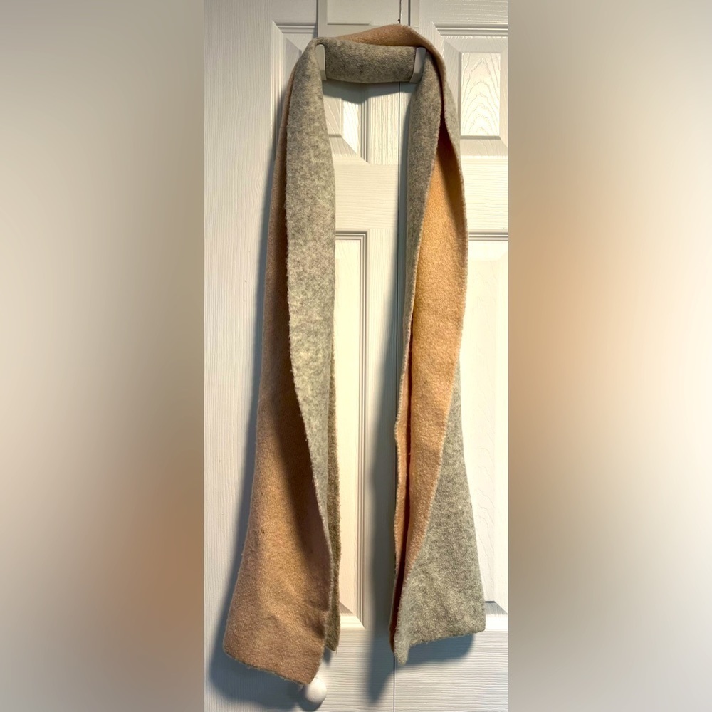 Rachel Roy Gray/Pink Reversible Scarf